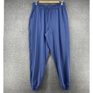 Lululemon Keep Moving Jogger Women Size 12 Light Blue Activewear Drawstrings